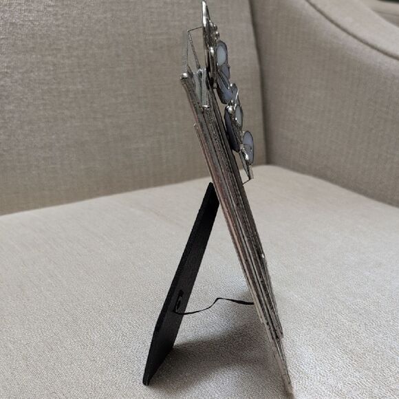 Gallery Stained Glass Blue Butterfly Picture Frame 3.5" X 5" Photo Opening - Picture 10 of 12